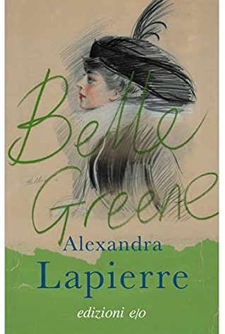 Belle Greene la copertina del libro con lo schizzo del bel profilo della bibliotecaria nera