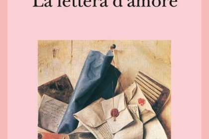 "La lettera d'amore" Copertina del libro di Cathleen Schine con l'opera di Carolyn Brady, Luce di smeraldo del 1984 su sfondo rosa